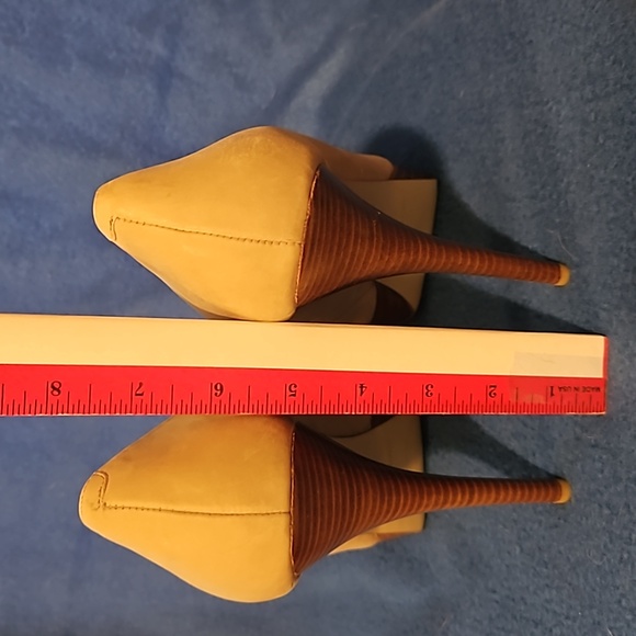 Enzo Angiolini Leather Peep Toe Pumps Size 11M 5 inch heel - Picture 4 of 12